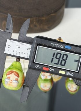 鹿角根付梨型哭娃DIY手链项链品配件文玩配饰盘珠配件项链厂家直