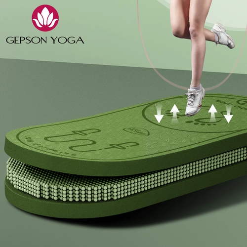 Амортизирующая скакалка для домашнего использования, беззвучная спортивная нескользящая одежда для йоги, ковер, увеличенная толщина, защита от шума, 30мм