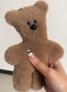 会吱吱叫小熊挂件泰迪熊墨镜