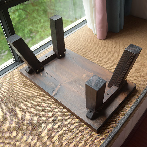 Tatami tea table burnt paulownia kung fu japanese style solid wood