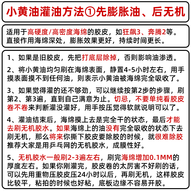 乒乓网小黄油太极膨胀油乒乓球胶皮无机打底油专业膨胀剂增能剂-图0