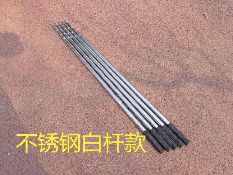 加厚不锈钢伸缩杆画眉网撑杆鸟杆一套带地插架网杆园林防鸟杆_虎窝淘