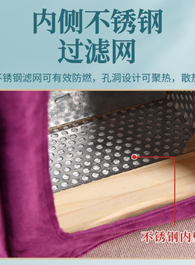 木质艾灸箱去湿气妇科美容院家用大号全身木艾灸盒后背专用背部