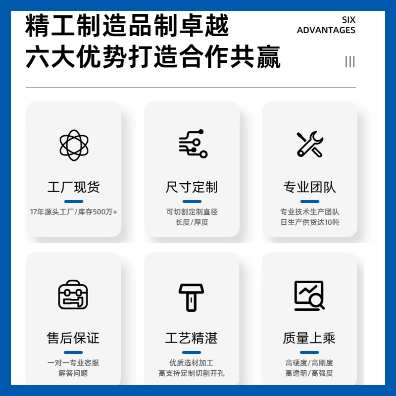 外径40厚1/1.2/1.5/2/3/4/5mm高透明PC管透明硬管空心圆管 - 图3