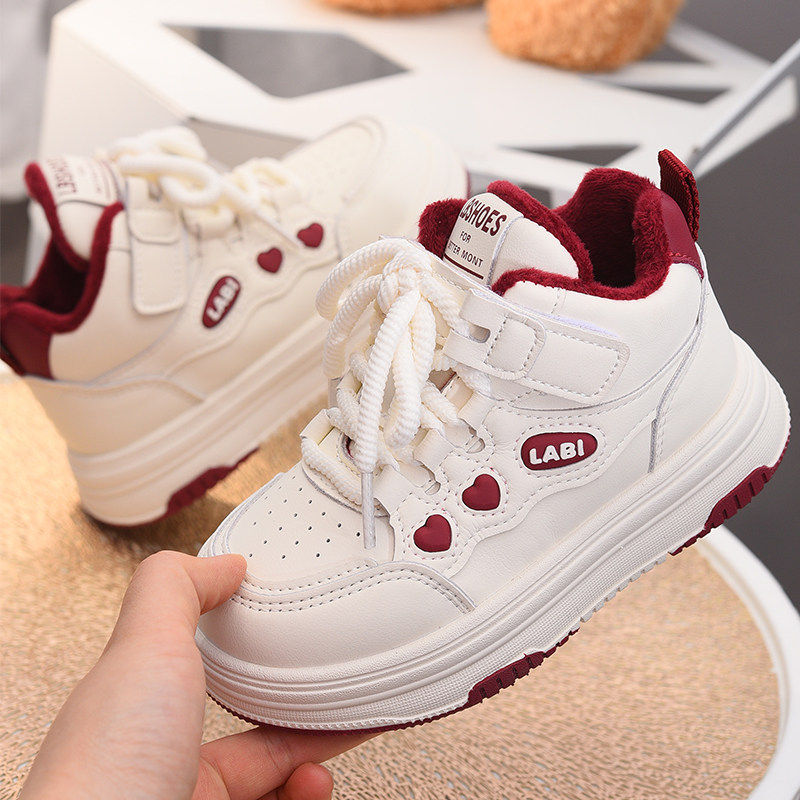 蜡比小星女童棉鞋小女孩加绒板鞋2025冬季新款保暖童鞋防滑休闲鞋,淘宝优惠券,粉丝福利购,淘宝优惠卷