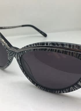 Magents Afro Vintage Eyewear 黑灰豹纹猫眼太阳镜女墨镜