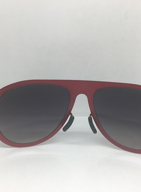 feaderz 红色超薄合金飞行员款太阳眼镜架男女通用墨镜无螺丝