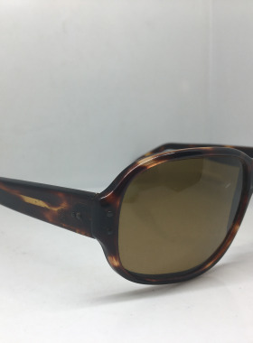 中古七十年代玳瑁色手工板材太阳镜玻璃镜片墨镜男女通用