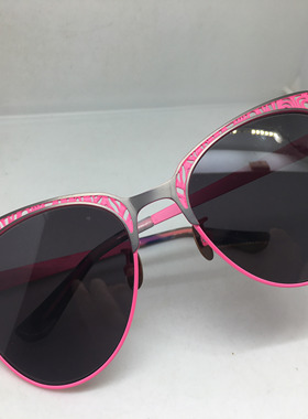 BAEM 15003 绿色粉色色大框合金镂空框架眼镜女眼镜架