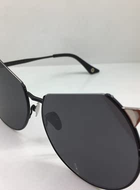 EJE Optico Sistema EOS6004 手工黑色大框太阳镜遮脸墨镜个性圆