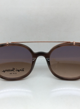 vinyl factory 棕色手工板材猫眼眼镜夹片太阳镜墨镜