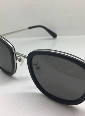 Nicolaus black window银色合金方框太阳镜男女通用墨镜磨砂黑