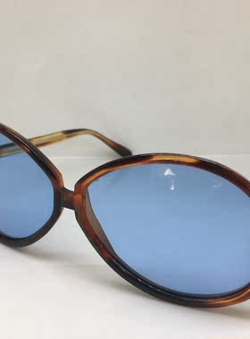 vintage70年末 超宽大框女个性 复古眼镜太阳镜 玻璃镜片