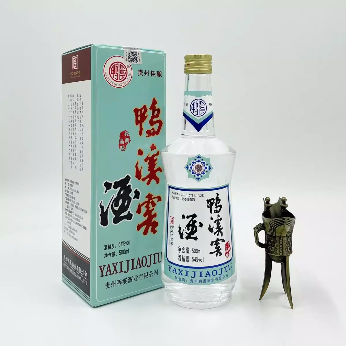 鸭溪贵州鸭溪窖经典品味54度浓香型白酒500ml*1瓶 - 图1