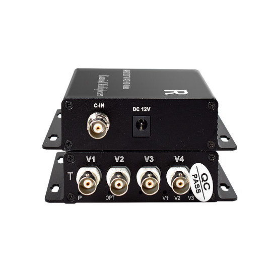 Chuangxin TVI coaxial de alta definición multiplexor de 4 vías Hikvision superposición de vídeo multicanal 1 minuto 4 expansor