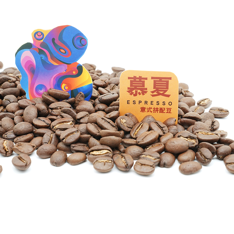 研语 慕夏特浓Espresso意式拉花浓缩拼配拿铁咖啡豆一磅1KG包邮