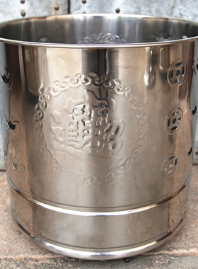 拜神礼佛烧纸桶包邮不锈钢环保