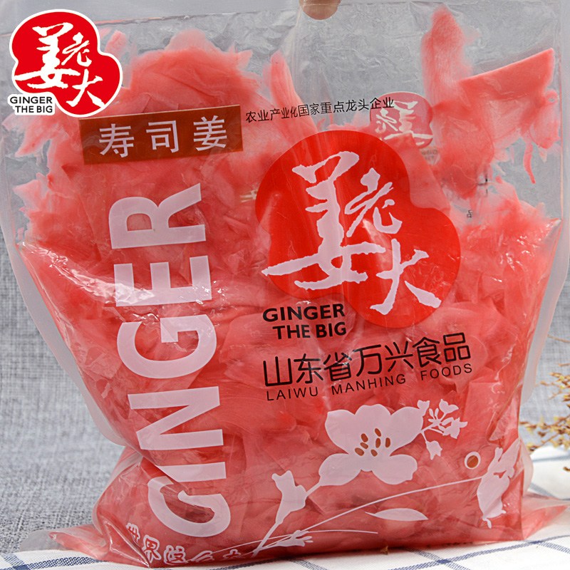 姜老大寿司红姜片甘酢姜片日式料理材料酸甜泡姜嫩姜1500g商用 - 图2