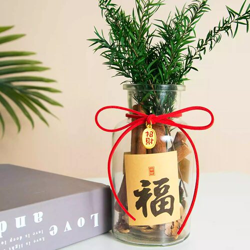 肉桂生财香薰玻璃瓶摆件聚财门招财千层金卧室办公室桌面装饰礼物 - 图2