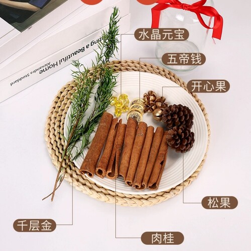 肉桂生财香薰玻璃瓶摆件聚财门招财千层金卧室办公室桌面装饰礼物 - 图0