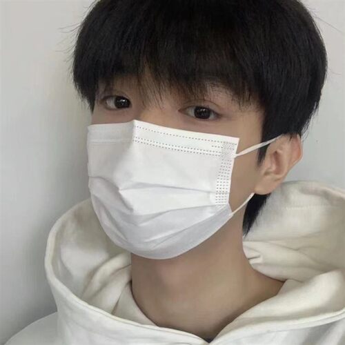 白色口罩女一次性高颜值独立包装学生成人三层防护男女通用ins风 - 图1