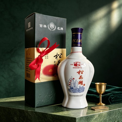 52度 松花湖老酒坊酒 纯粮食酒 高粱酒 瓶装白酒 500ml - 图2