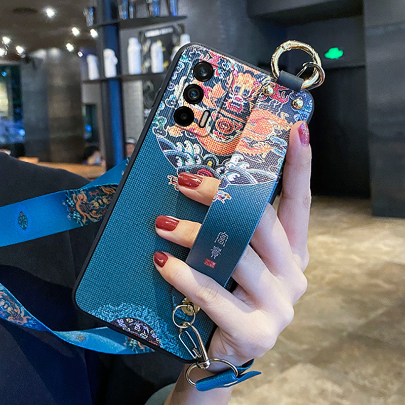 索风旗舰店realmegt手机壳如意腕带真我GT保护硅胶套oppo realme gtneo镜头全包NE0防摔RMX2202软壳5G版男gt5女个性创意0
