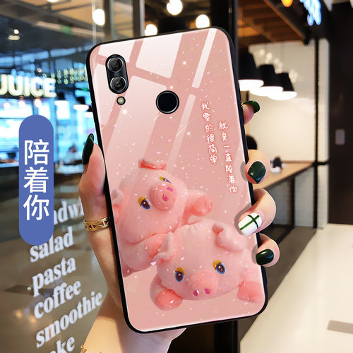 适用于华为nova3手机壳玻璃nova3i保护硅胶套nova3e全包nove防摔软壳可爱猪ANE一AL10女note新款PAR外壳ine男 - 图1