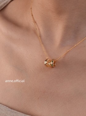 铜镀真金铜镀18k金普通链条女