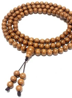 正宗六道木老料念珠108颗手链女款佛珠手串带天然香味配饰