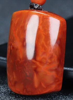 蝶逸凉山原石平安挂件南红玛瑙