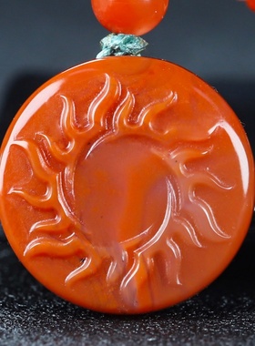 蝶逸男女款南红玛瑙原石雕刻