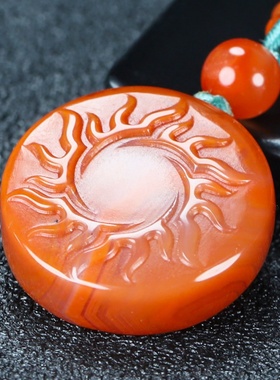 蝶逸男女款南红玛瑙原石雕刻