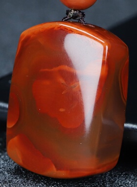 蝶逸凉山原石平安挂件南红玛瑙