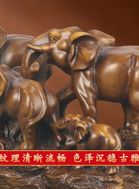 吉祥七象大象摆件八方来财七象归