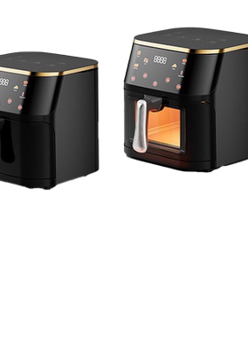 Air fryer visual non flip steaming and baking integrated air