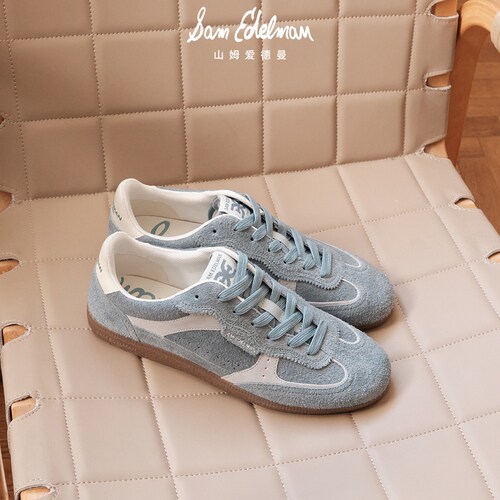 虞书欣同款SAM EDELMAN山姆爱德曼春拼接芭蕾德训休闲板鞋KALLEN - 图1