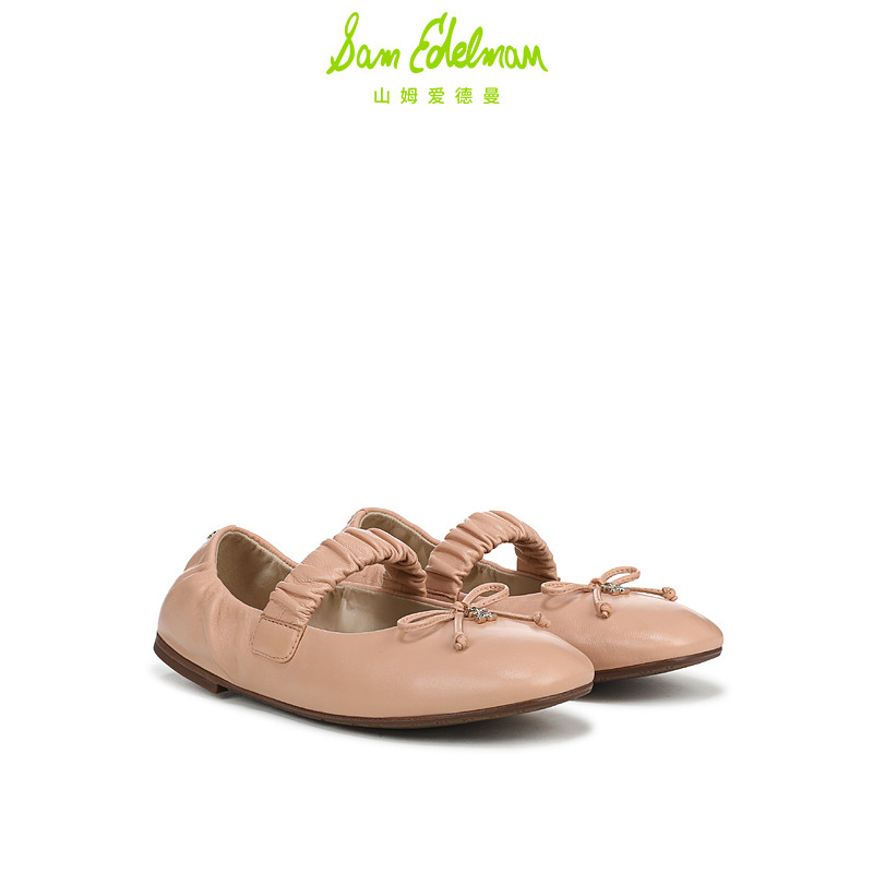 SAM EDELMAN山姆爱德曼26春新蝴蝶结芭蕾玛丽珍褶皱甜美单鞋AVIVA,淘宝优惠券,粉丝福利购,淘宝优惠卷