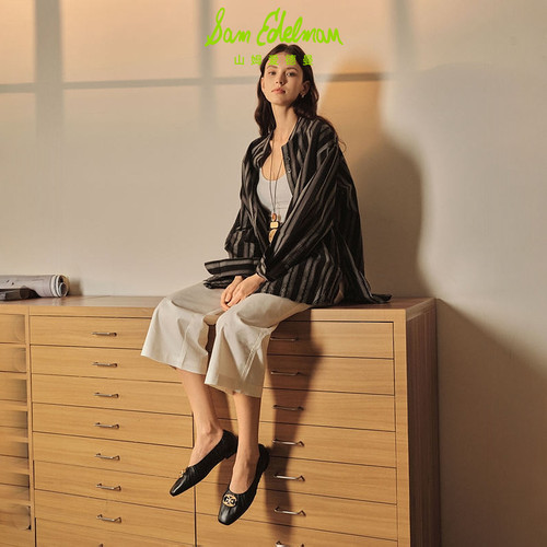 SAM EDELMAN山姆爱德曼春褶皱芭蕾舞鞋单鞋平底鞋女MARLOWE - 图2