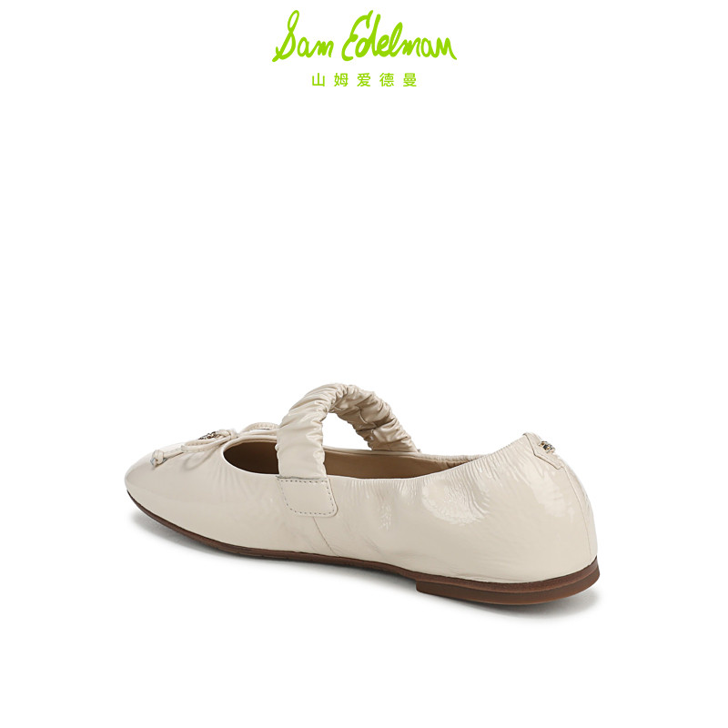 SAM EDELMAN山姆爱德曼26春新蝴蝶结芭蕾玛丽珍褶皱甜美单鞋AVIVA,淘宝优惠券,粉丝福利购,淘宝优惠卷