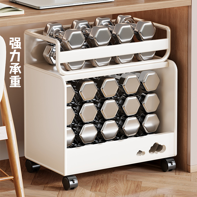 书本收纳架书包置物架可移动小推车神器家用多层学生放书包滑轮柜 - 图3