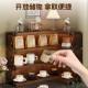 Desktop corner cup holder coffee corner arrangement