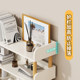 Bookshelf study desk layered organization