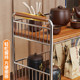 Desktop Bogu rack tea table retro storage rack mini wooden rack tea set tea teapot purple sand pot display shelf