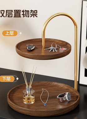 实木玄关挂钥匙置物架