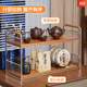 Desktop Bogu rack tea table retro storage rack mini wooden rack tea set tea teapot purple sand pot display shelf
