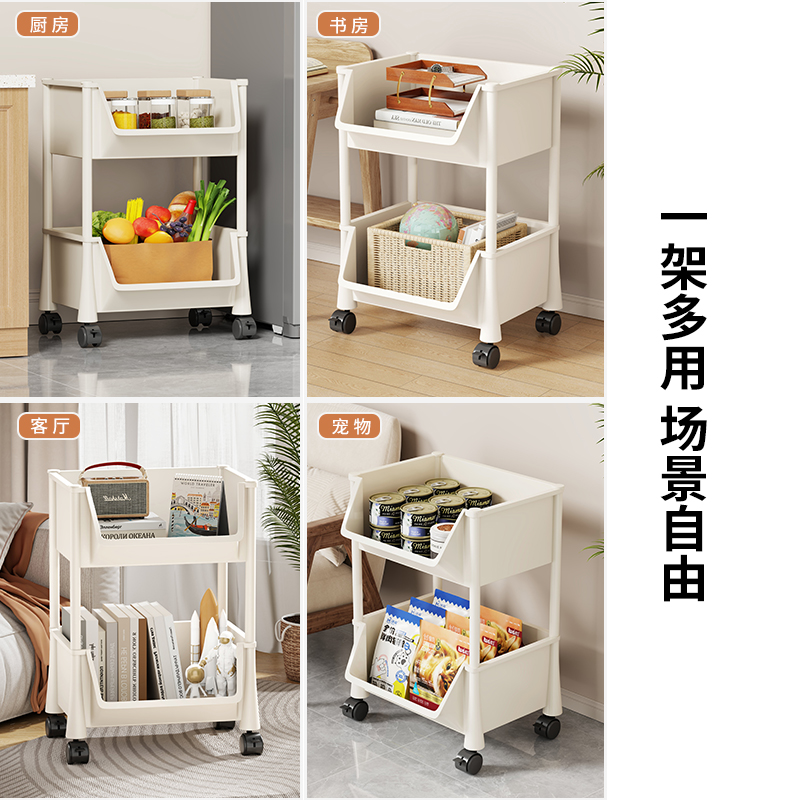 猫咪零食收纳狗粮储存架小狗狗罐头置物架宠物玩具用品家用整理盒 - 图3