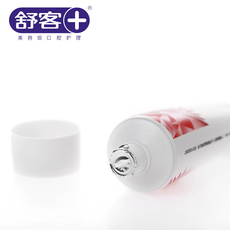 saky舒客薇美姿专卖店舒客舒克红花清火牙膏120g*3支 预防牙龈出血口腔溃疡去口臭2