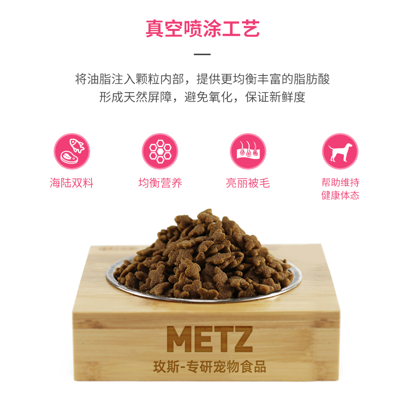 METZ/玫斯营养鲜食全价成年期泰迪比熊金毛博美通用型狗狗主粮5kg-图2