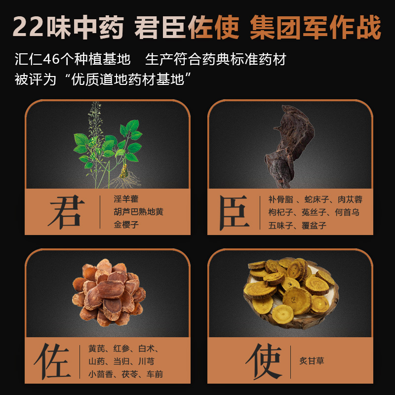 汇仁新肾宝片能量小黑瓶温和健脾补肾固肾拯救肾透支补回旺盛精力